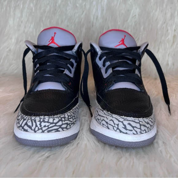 Nike Air Jordan 3 Retro OG PS Black Cement 3Y - Picture 4 of 13